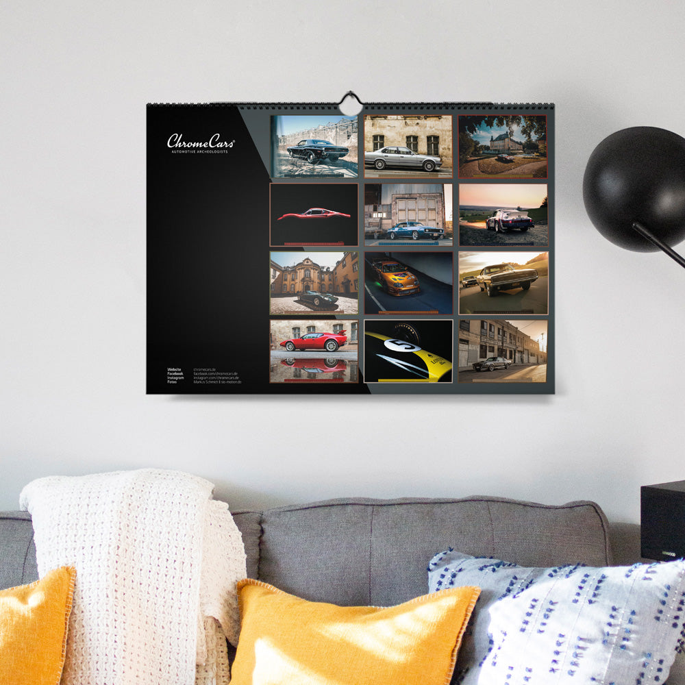 ChromeCars® Wandkalender "Retrospektiv II" 2025 (DIN A2)