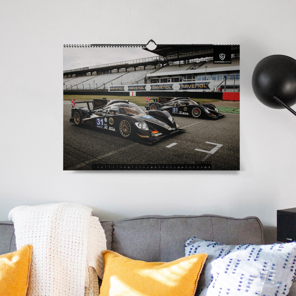 ChromeCars® Wandkalender "BLACK&GOLD - LOTUS Collection" 2025 (DIN A2)