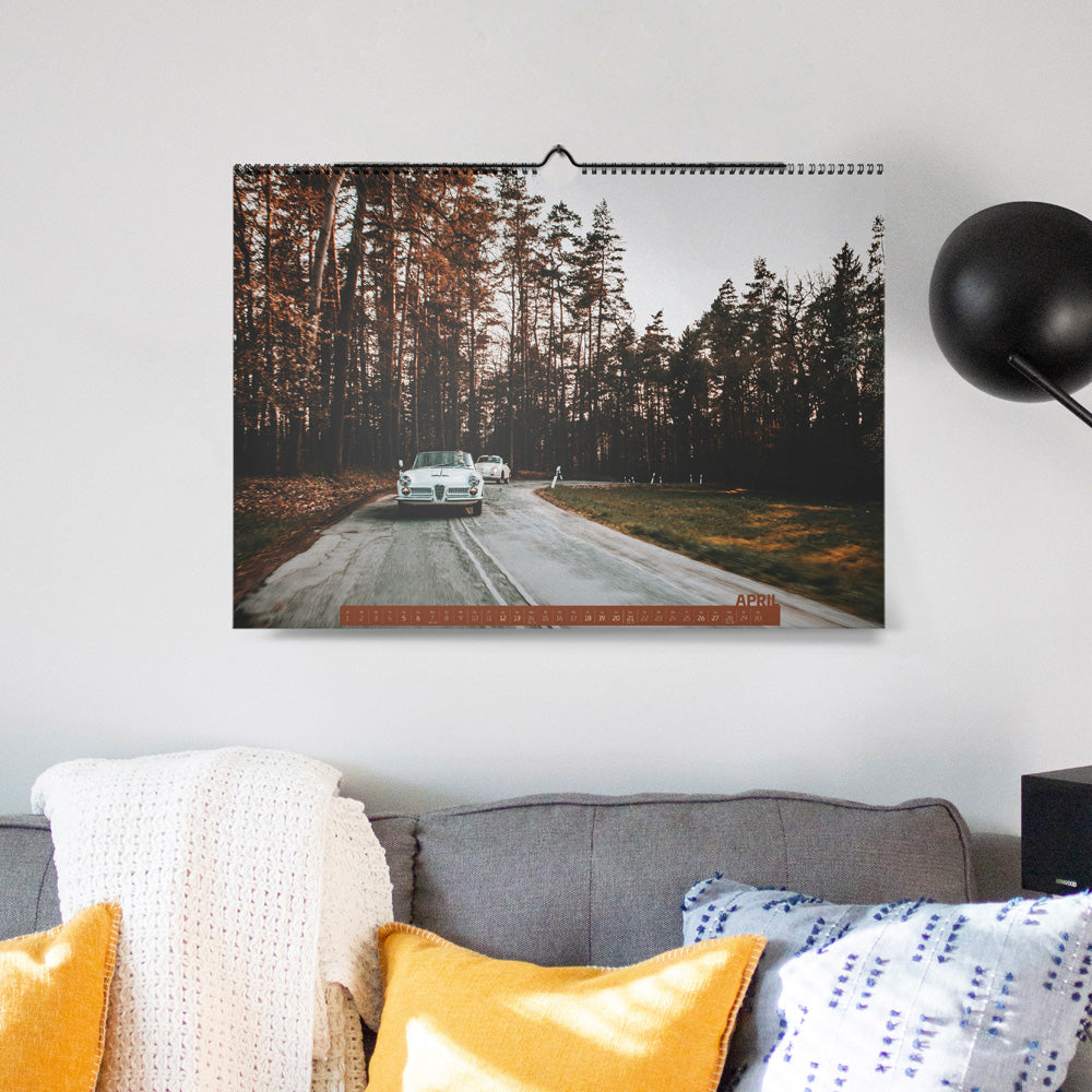 ChromeCars® Wandkalender "Retrospektiv" 2025 (DIN A2)