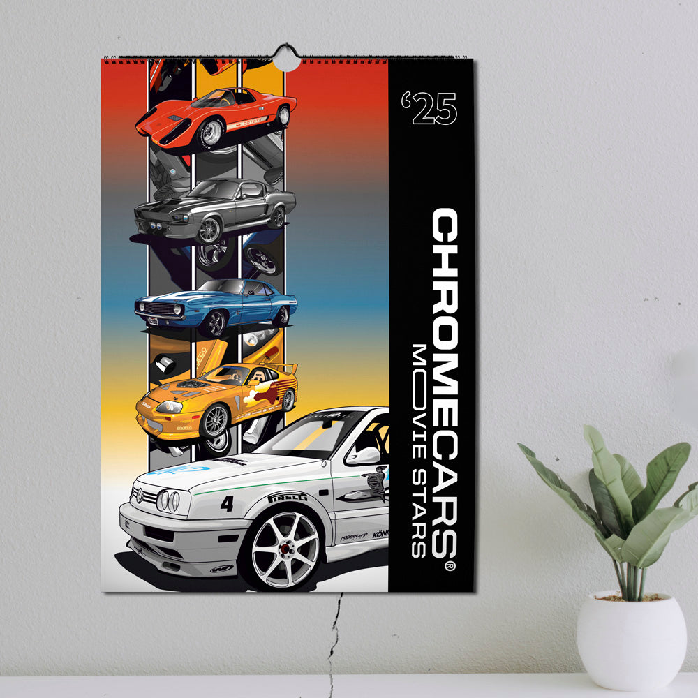 ChromeCars® Wandkalender - MOVIE STARS 2025 (DIN A2)