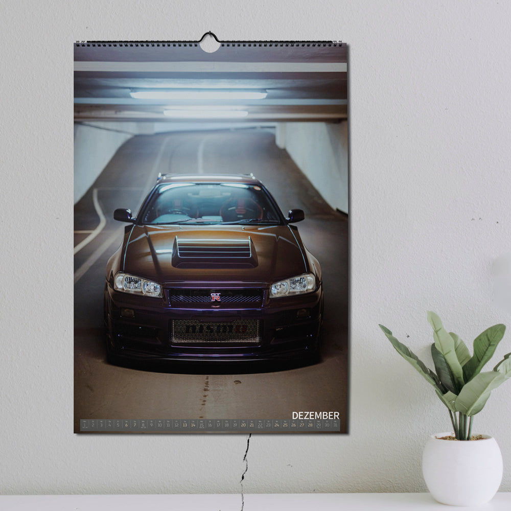 ChromeCars® Wandkalender - JDM Midnight-Purple Collection 2025 (DIN A2)