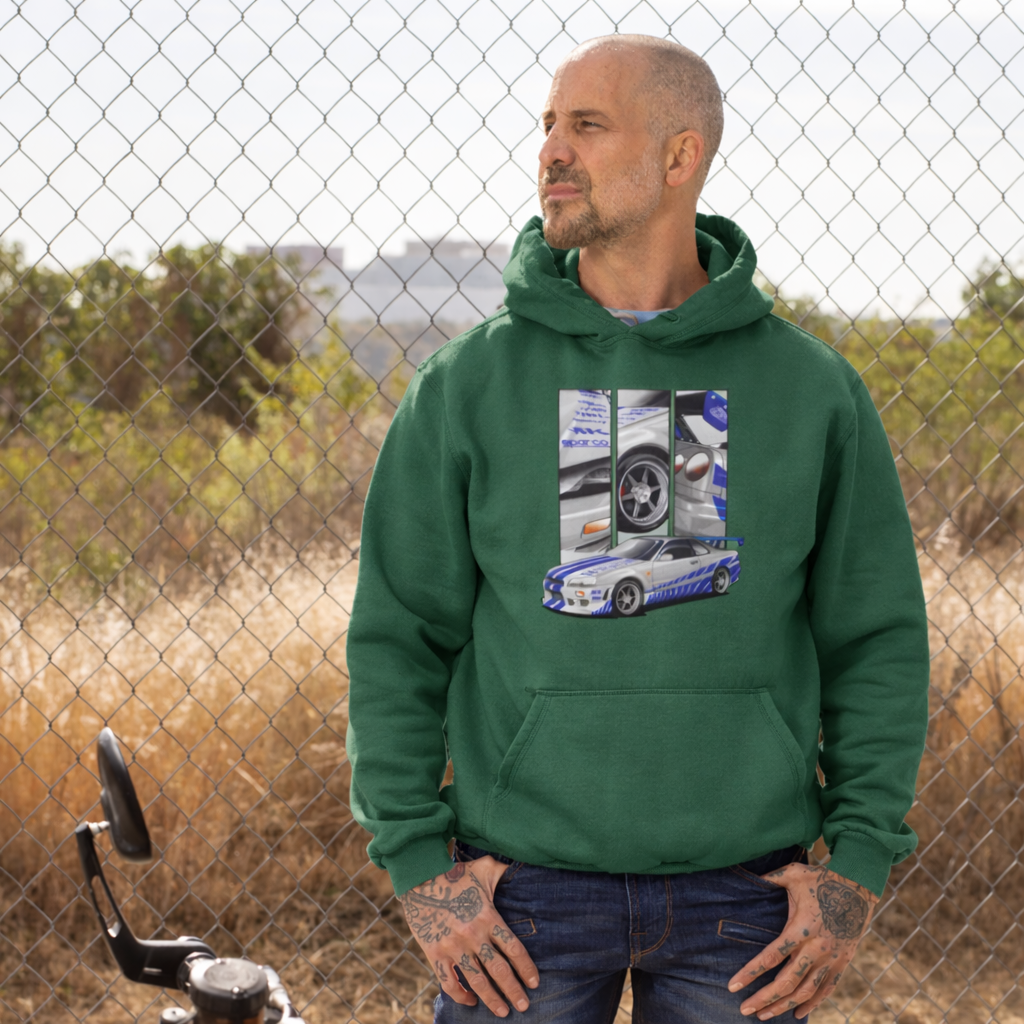 Nissan Skyline R34 Hoodie – Brian O’Conner by ChromeCars®