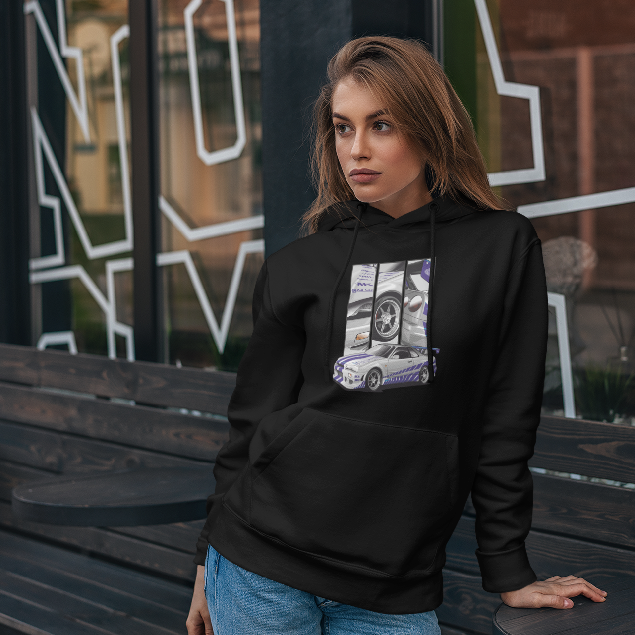 Nissan Skyline R34 Hoodie – Brian O’Conner by ChromeCars®