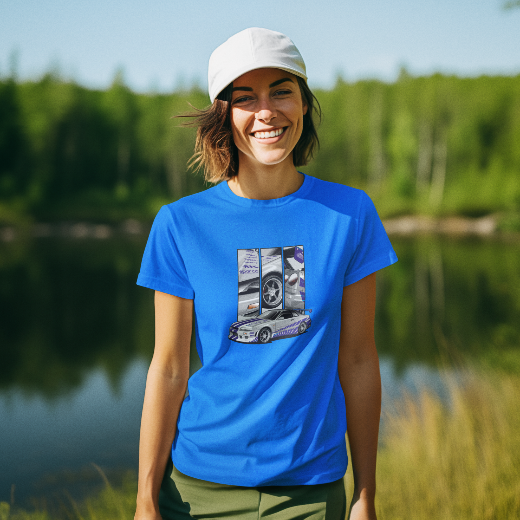 Brian's Skyline (women) - T-Shirt by ChromeCars®