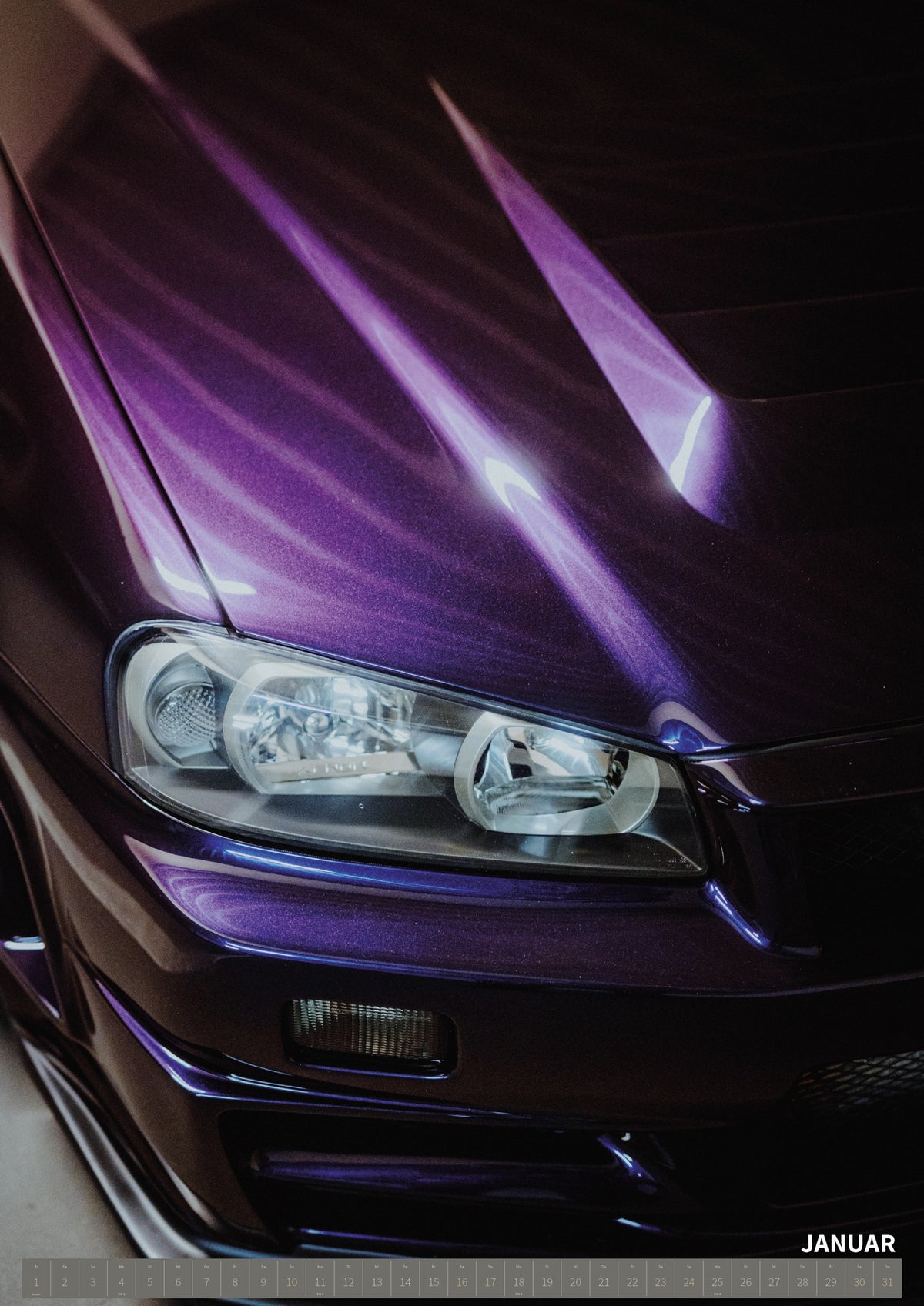 R34 GT-R CRS MPIII – 2027 Hochformat – Januar