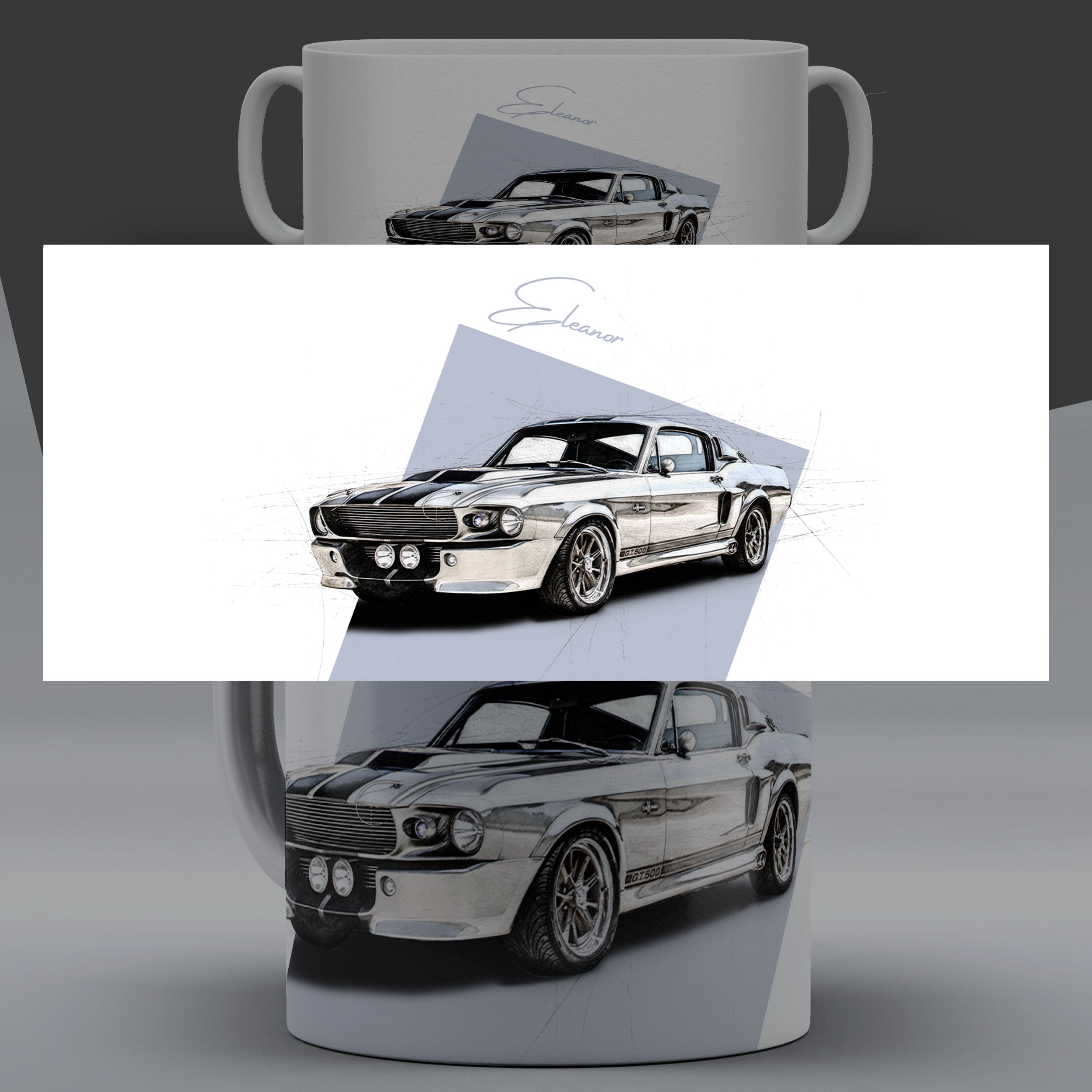 Eleanor – White Sketch auf einer Tasse