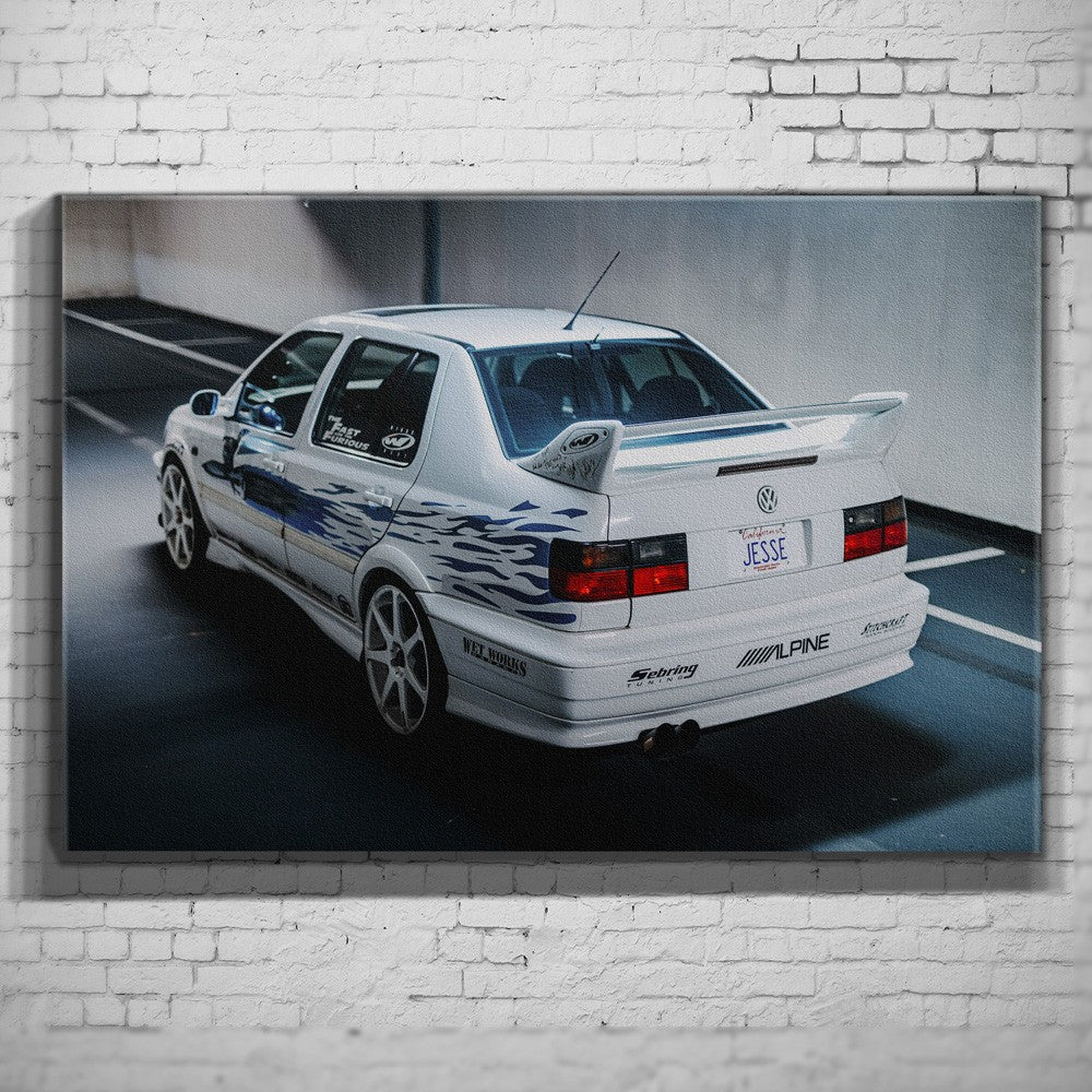 Jesse’s VW Jetta – Garage Rear als Wandmotiv