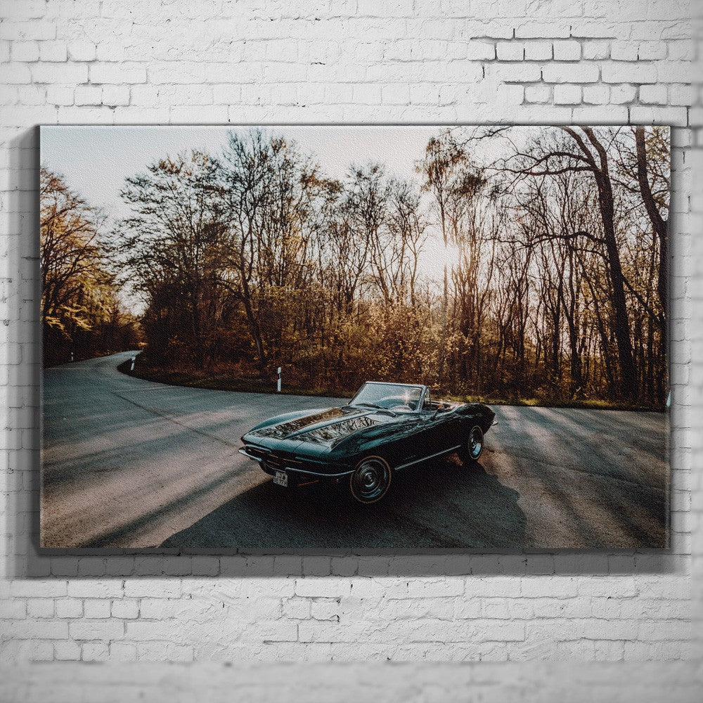 Corvette Stingray C2 – Forest Hairpin als Wandmotiv