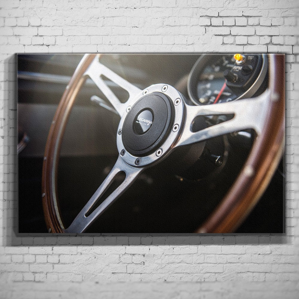 Eleanor – Woodrim Steering als Wandmotiv