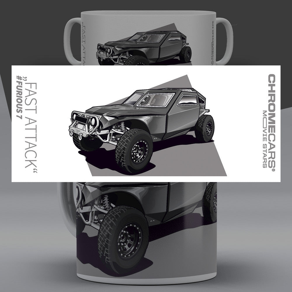 Fast Attack – Concept Sketch auf einer Tasse