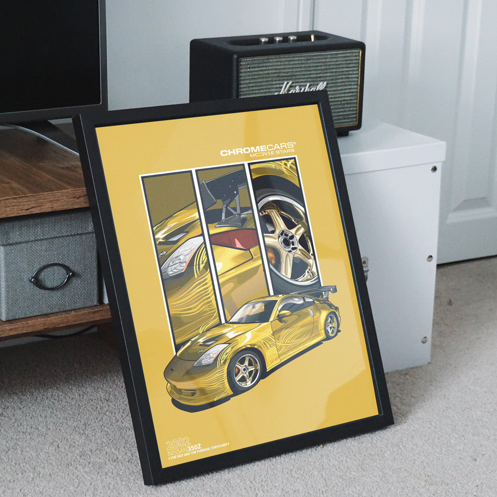 Morimoto’s 350Z – Detail Triptych als Poster