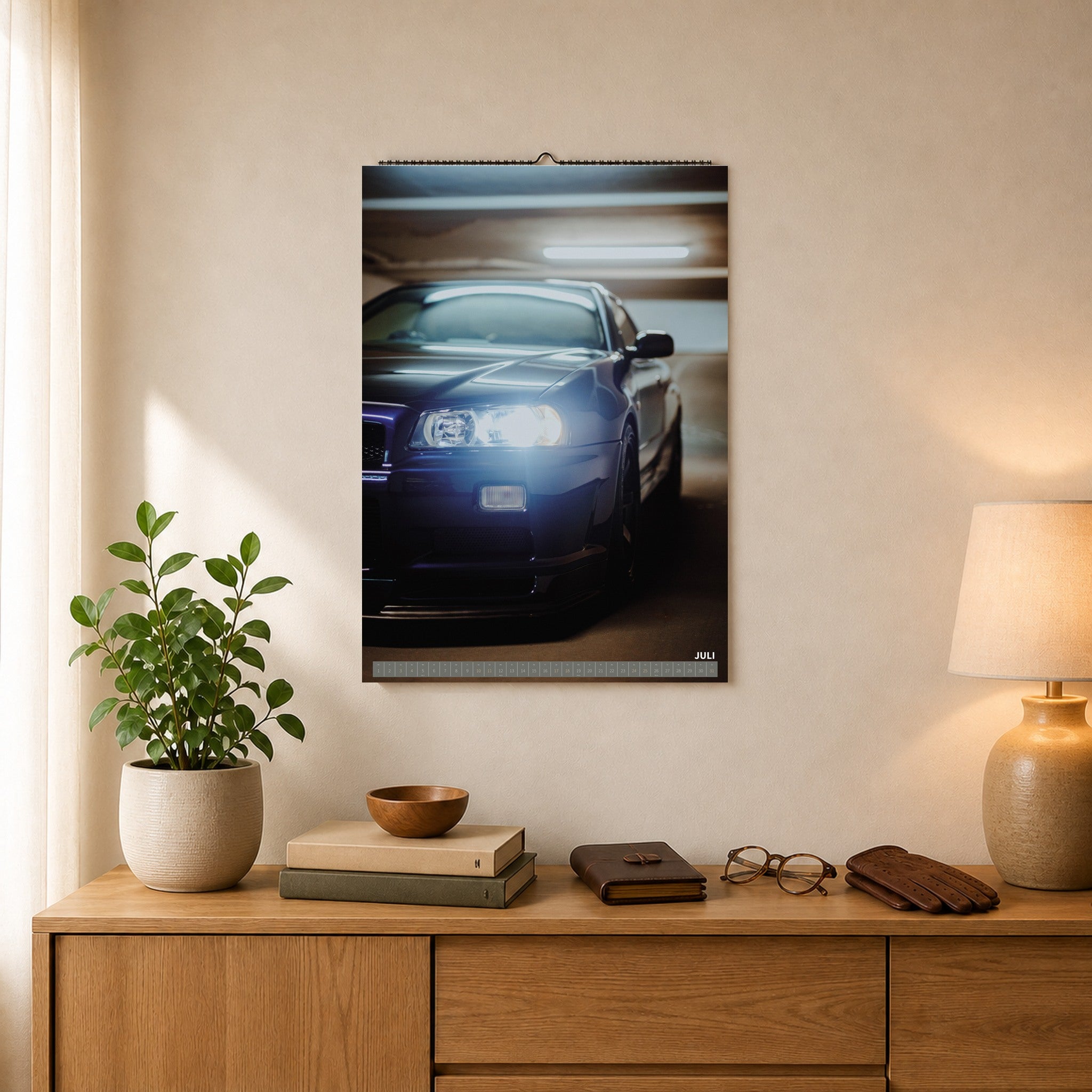 Nissan Skyline R34 GT-R MNPII – Kalenderblatt Juli 2027