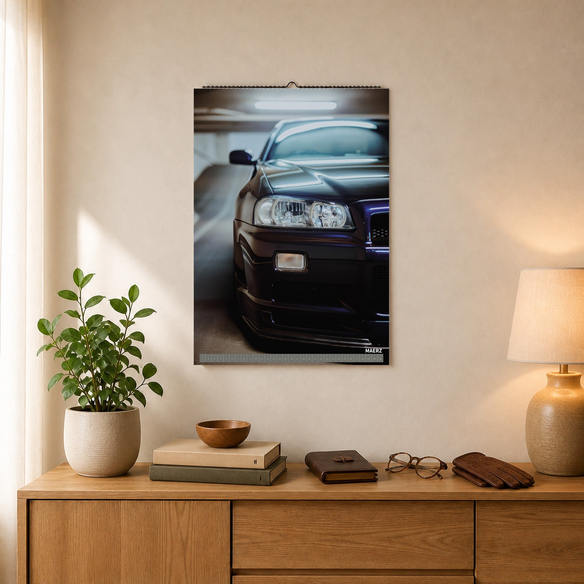 Nissan Skyline R34 GT-R MNPII – Kalenderblatt März 2027