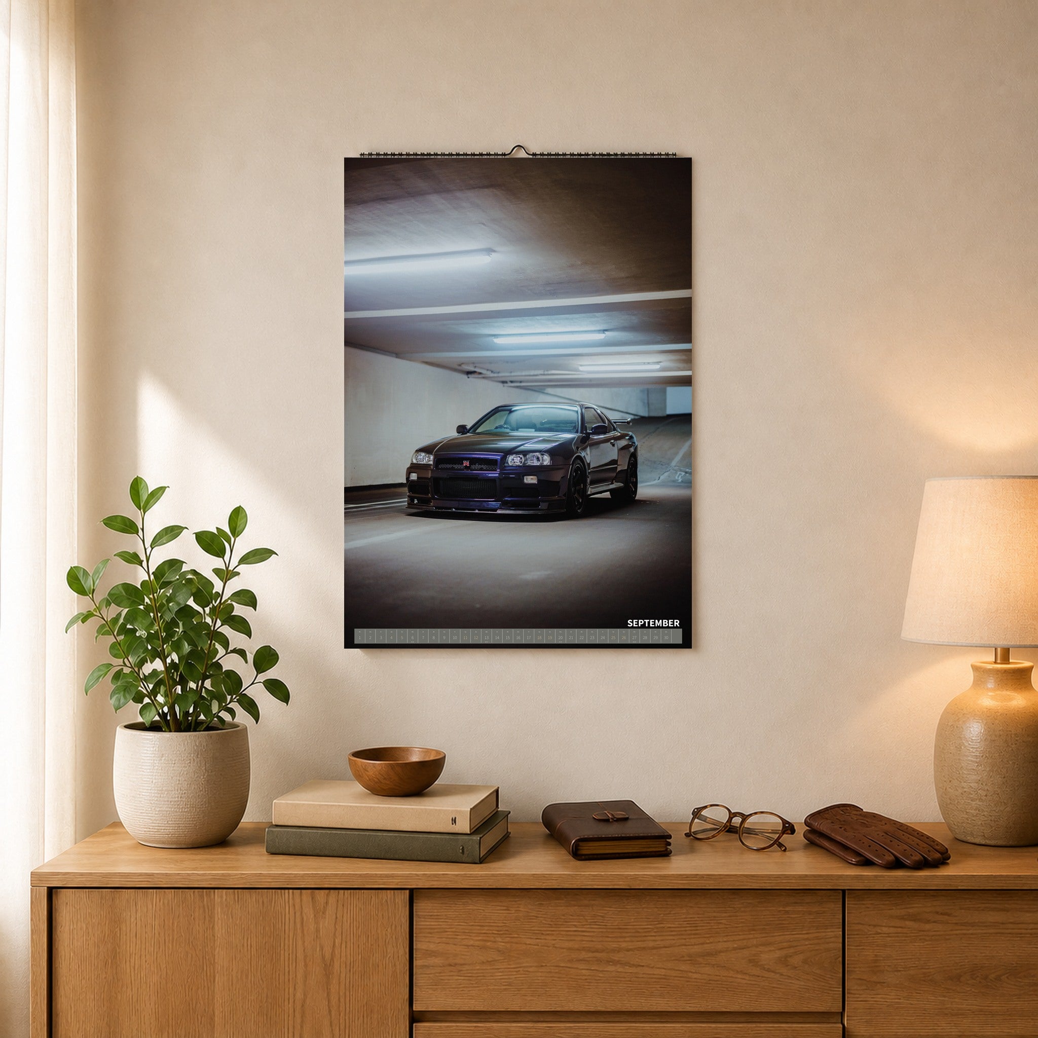 Nissan Skyline R34 GT-R MNPII – Kalenderblatt September 2027