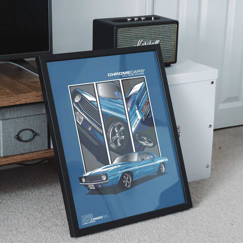 Yenko Camaro – Detail Triptych als Poster