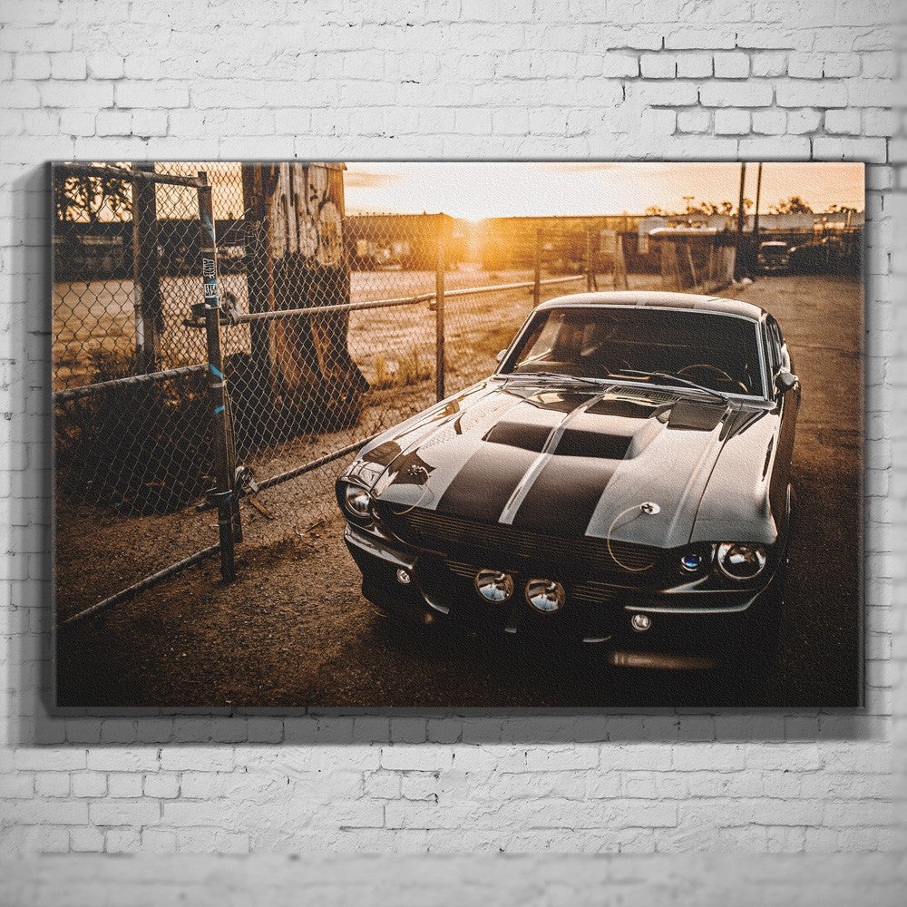 1967 FORD Mustang Eleanor "Gone in 60 Seconds" Wandbild - "Junkyard"