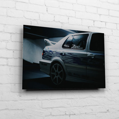 VW Jetta "Jesse" Wandbild von der Seite The Fast and The Furious