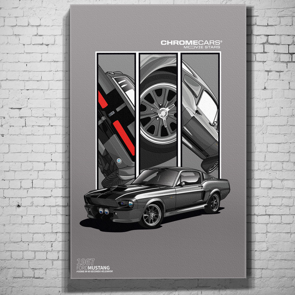 Mustang Eleanor Wandbild