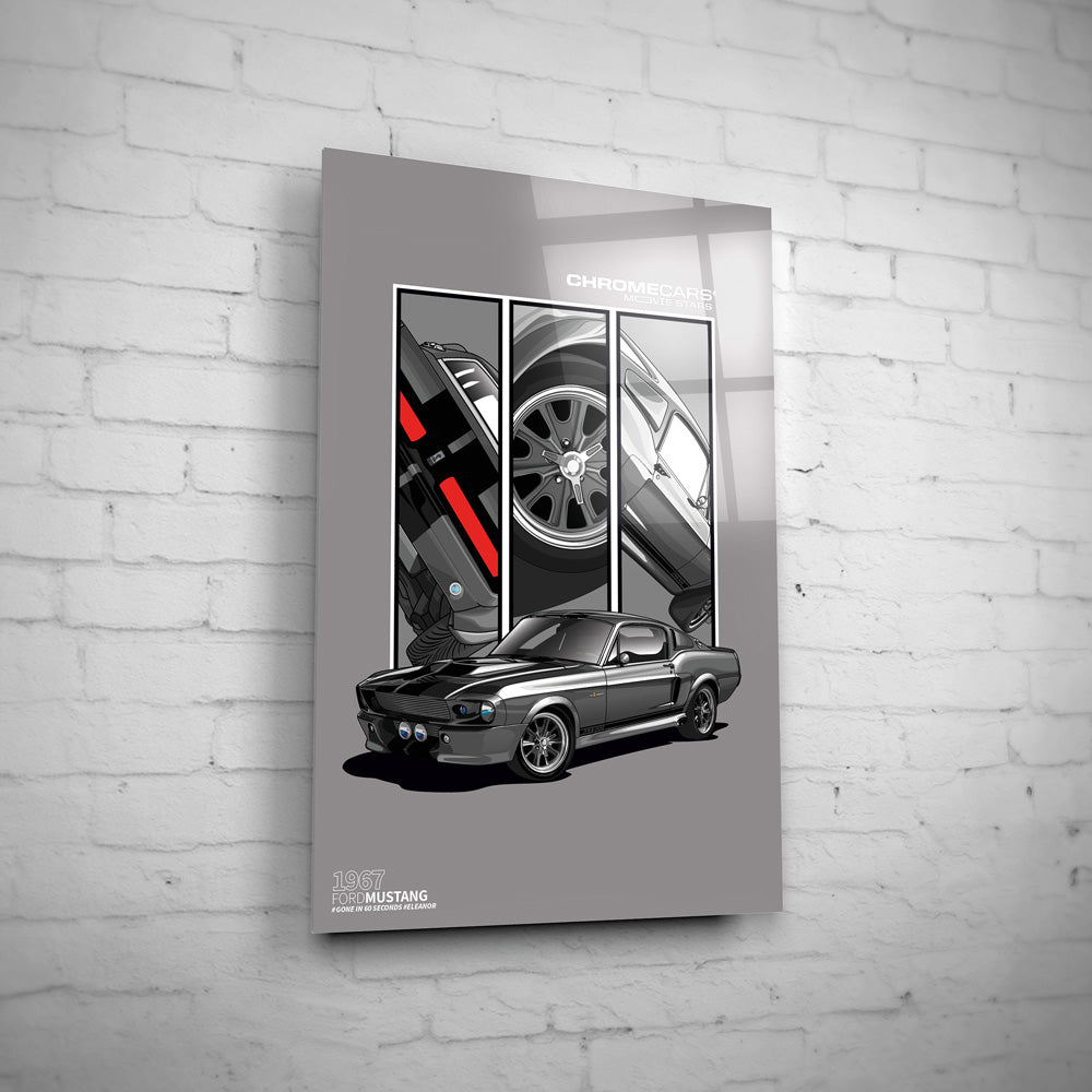 Mustang Eleanor® Wandbild by ChromeCars®