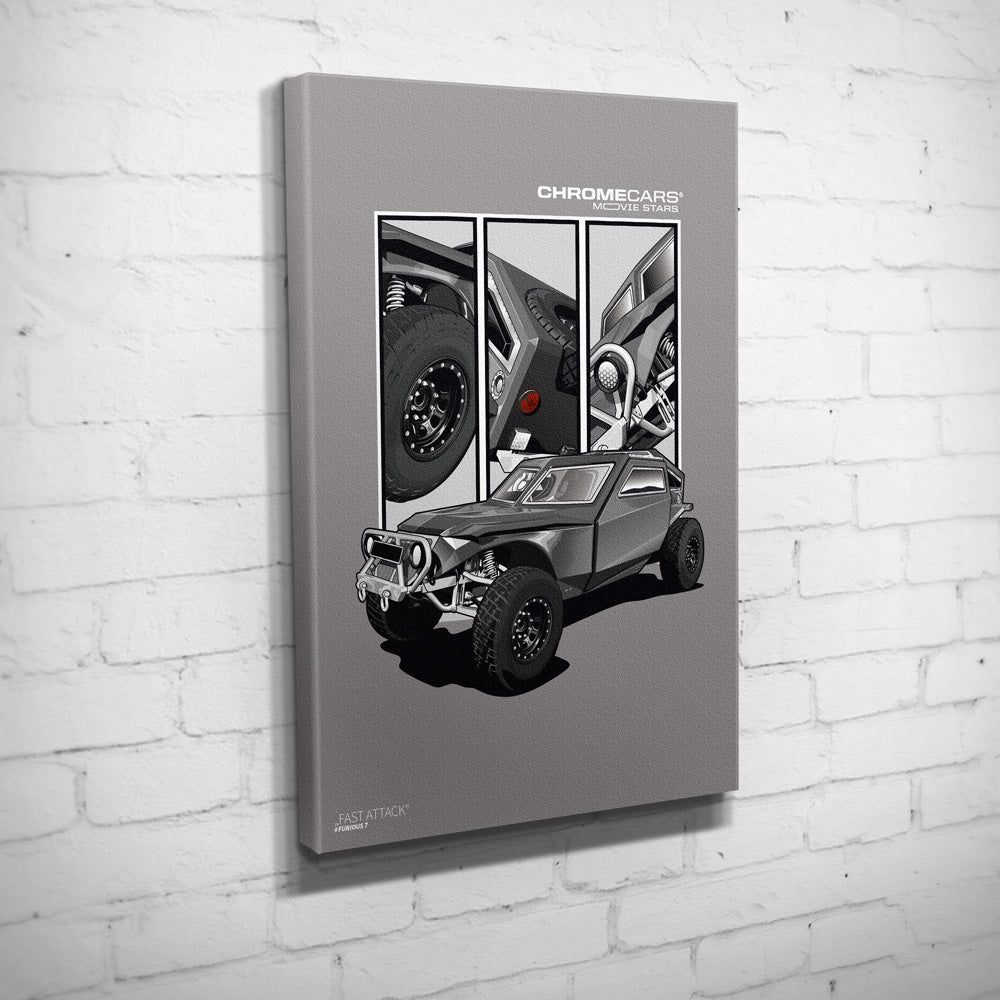 Fast Attack Wandbild by ChromeCars®