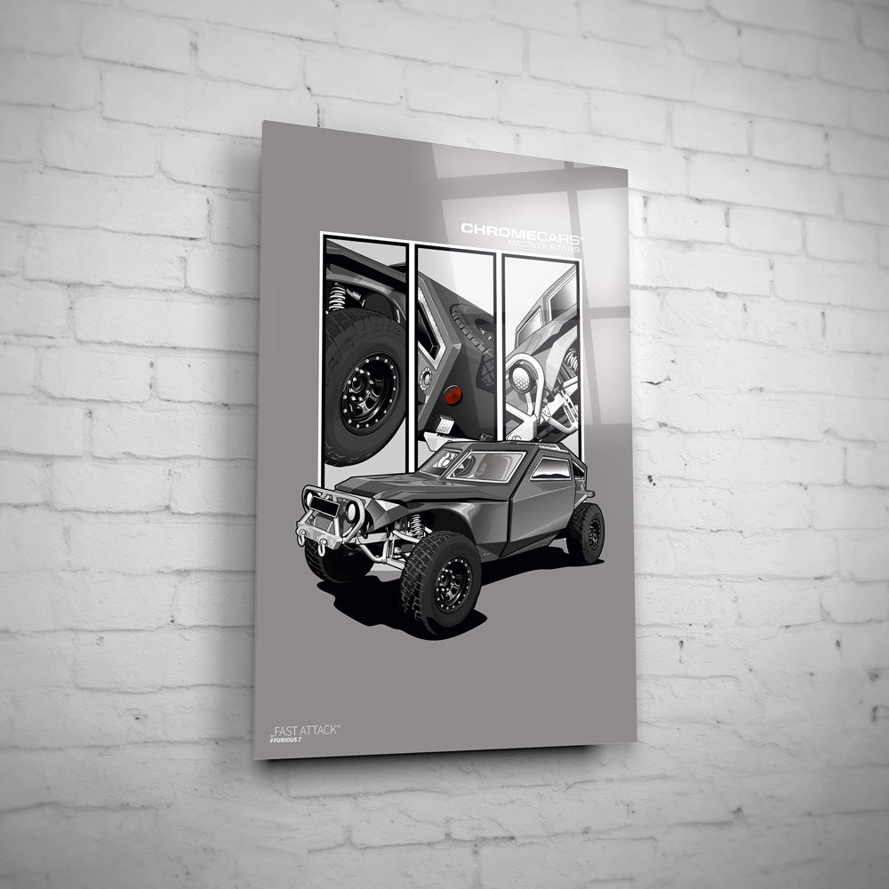 Fast Attack Wandbild by ChromeCars®