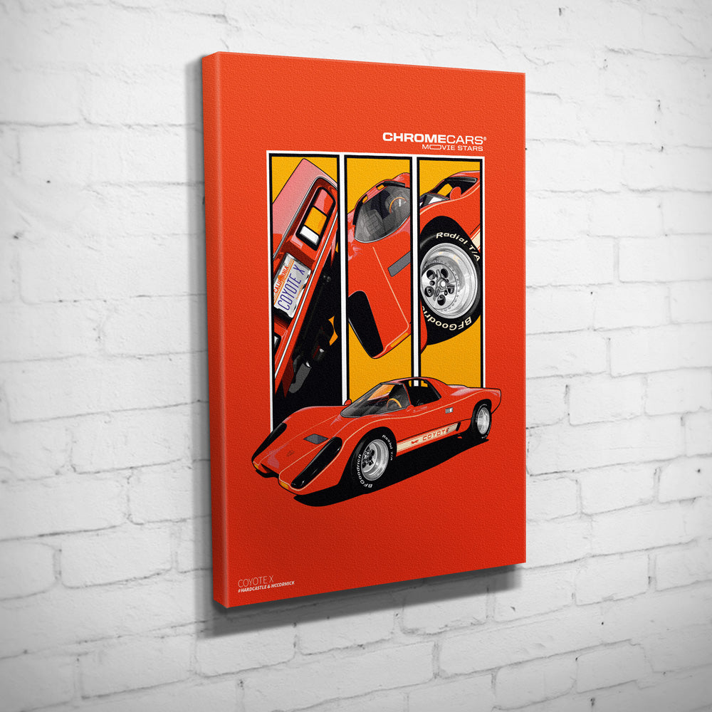 COYOTE X Wandbild by ChromeCars®
