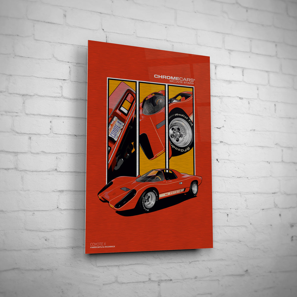 COYOTE X Wandbild by ChromeCars®