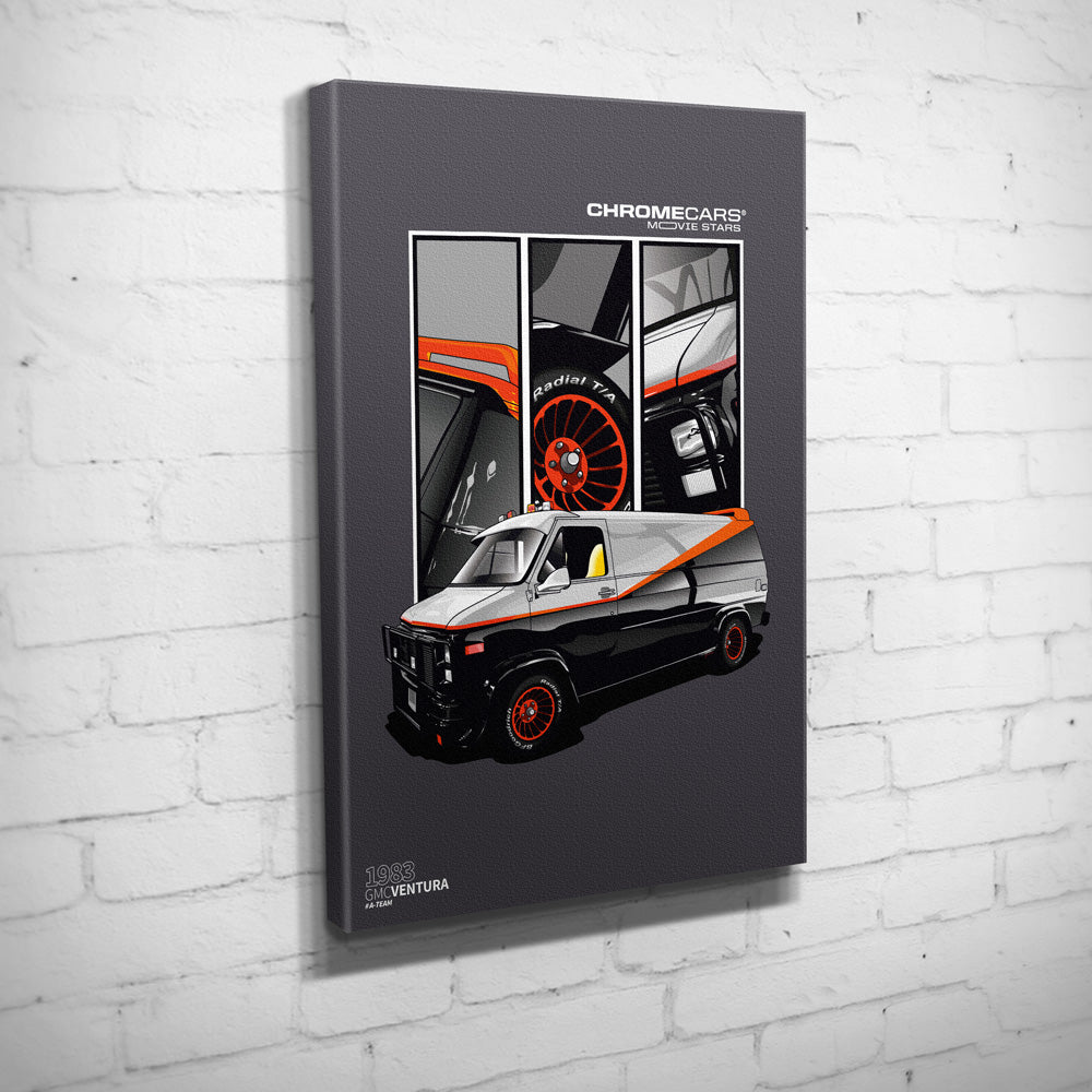 A-Team Vandura Wandbild by ChromeCars®