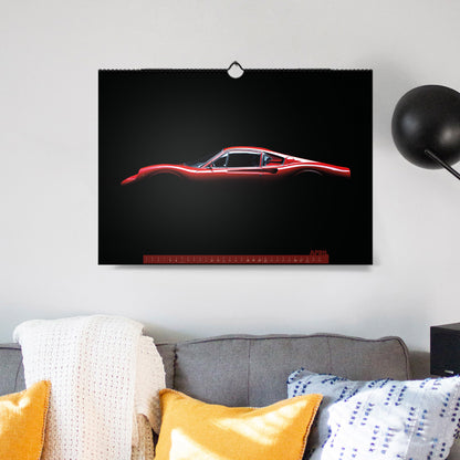 ChromeCars® Wandkalender "Retrospektiv II" 2025 (DIN A2)