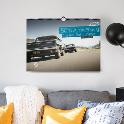 ChromeCars® Wandkalender "The Real Bullitt Charger" 2025 (DIN A2)