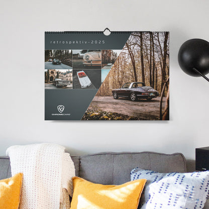 ChromeCars® Wandkalender "Retrospektiv" 2025 (DIN A2)