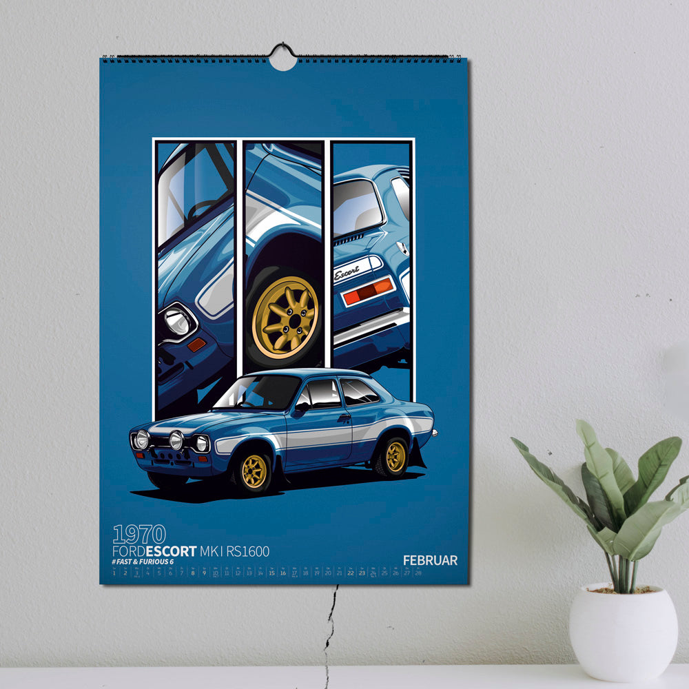ChromeCars® Wandkalender - MOVIE STARS 2025 (DIN A2)
