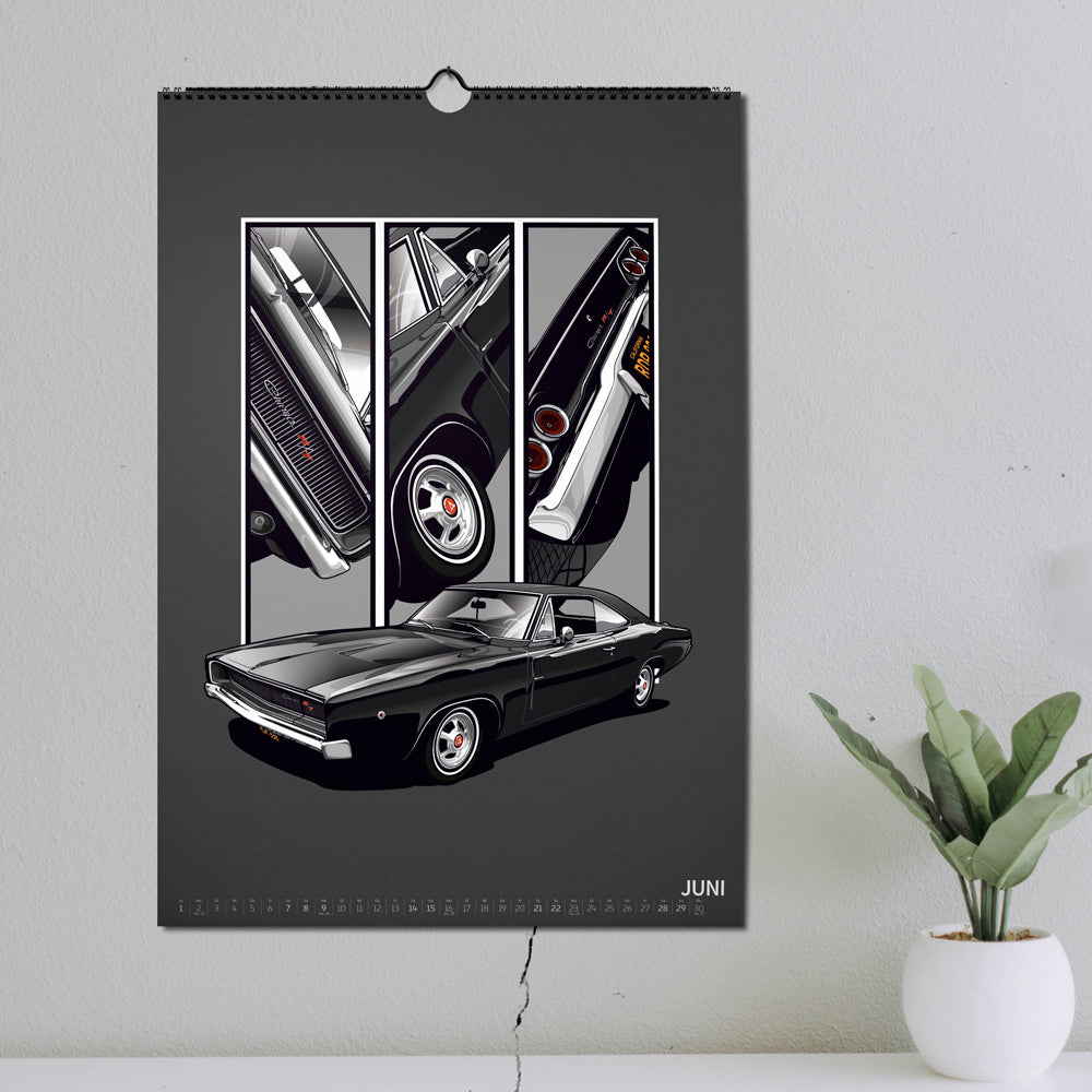 ChromeCars® Wandkalender - MOVIE STARS 2025 (DIN A2)