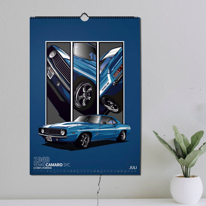 ChromeCars® Wandkalender - MOVIE STARS 2025 (DIN A2)
