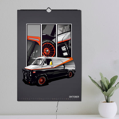 ChromeCars® Wandkalender - MOVIE STARS 2025 (DIN A2)