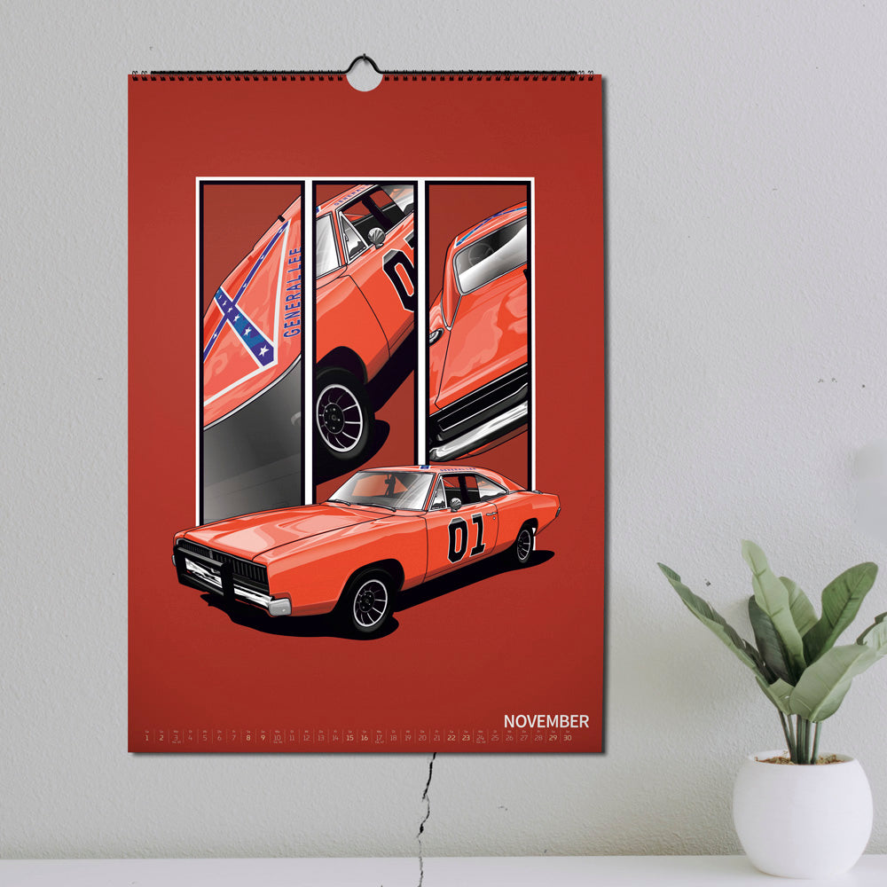 ChromeCars® Wandkalender - MOVIE STARS 2025 (DIN A2)