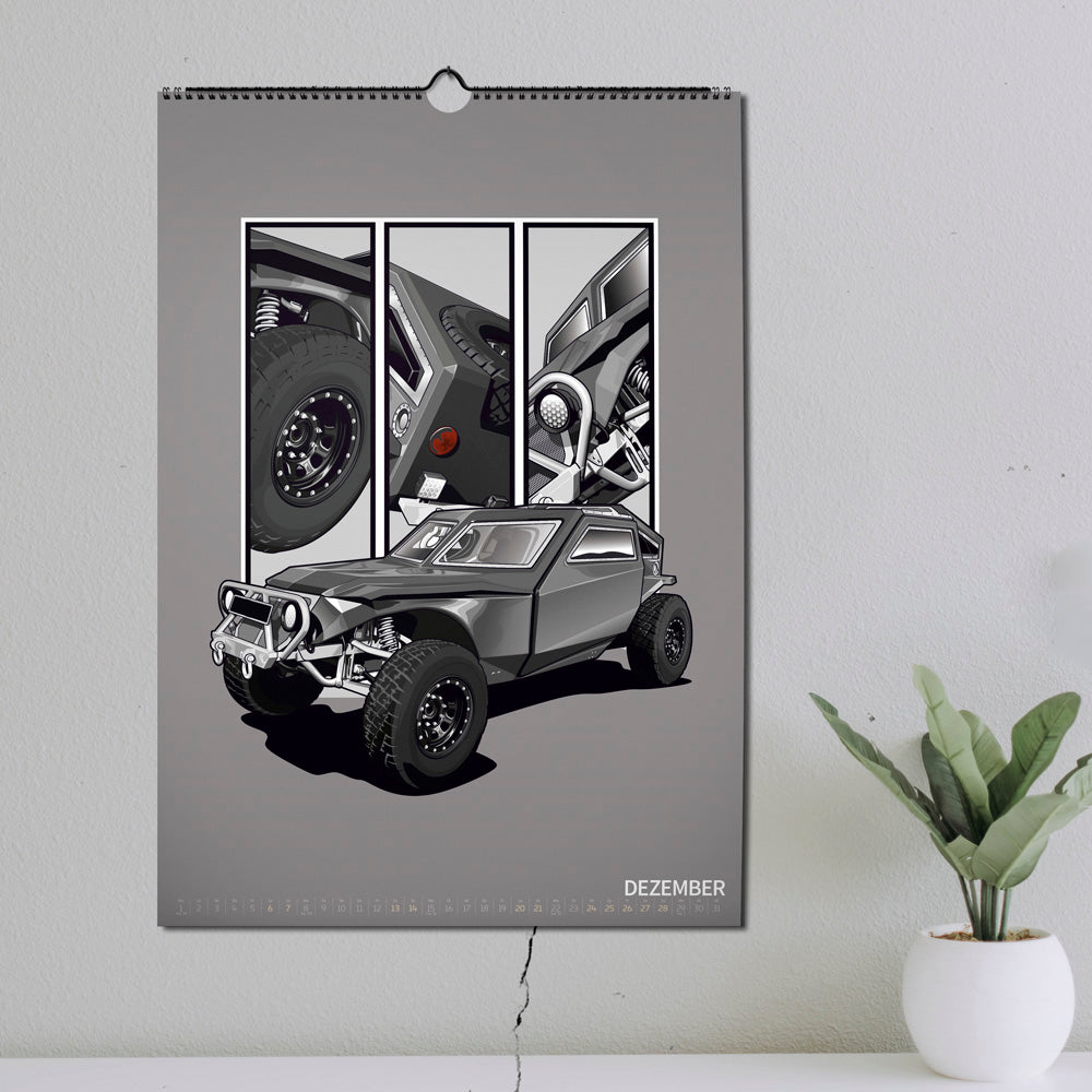 ChromeCars® Wandkalender - MOVIE STARS 2025 (DIN A2)