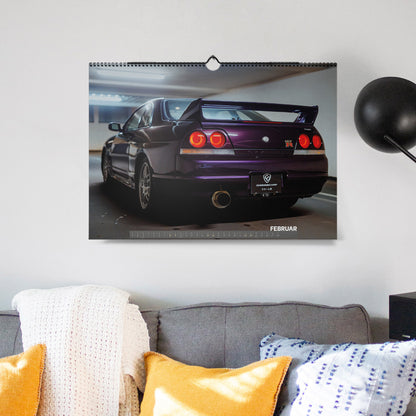 ChromeCars® Wandkalender - Nissan Skyline R33 GT-R V-spec MNPI - 2025 (DIN A2)