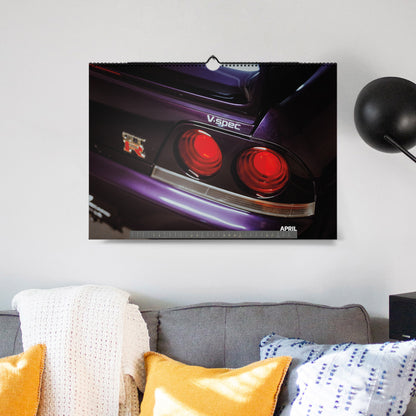ChromeCars® Wandkalender - Nissan Skyline R33 GT-R V-spec MNPI - 2025 (DIN A2)
