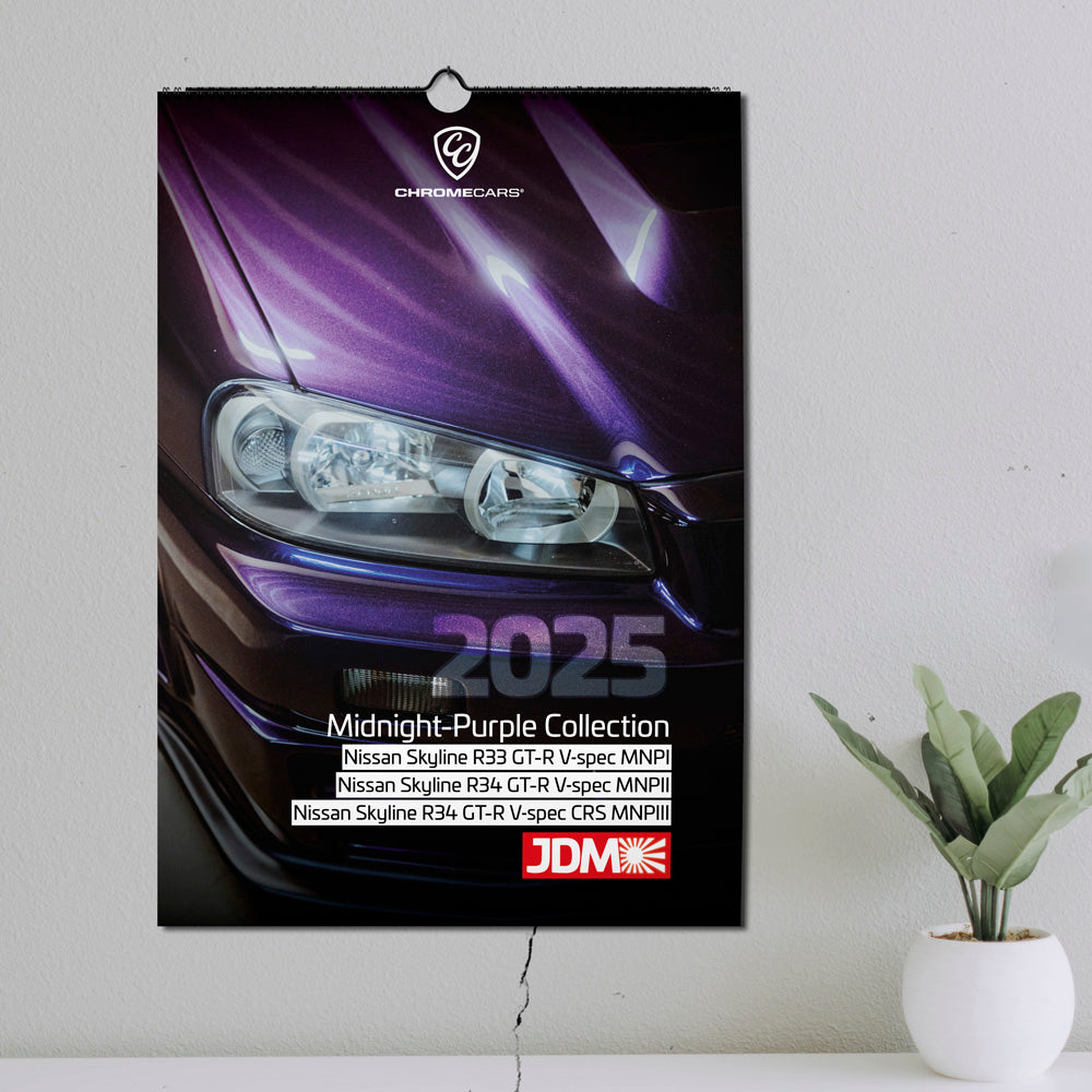 ChromeCars® Wandkalender - JDM Midnight-Purple Collection 2025 (DIN A2)