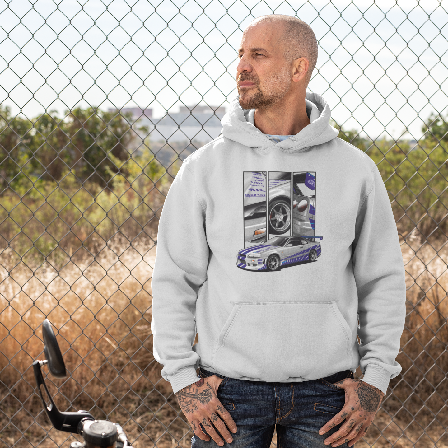 Nissan Skyline R34 Hoodie – Brian O’Conner by ChromeCars®