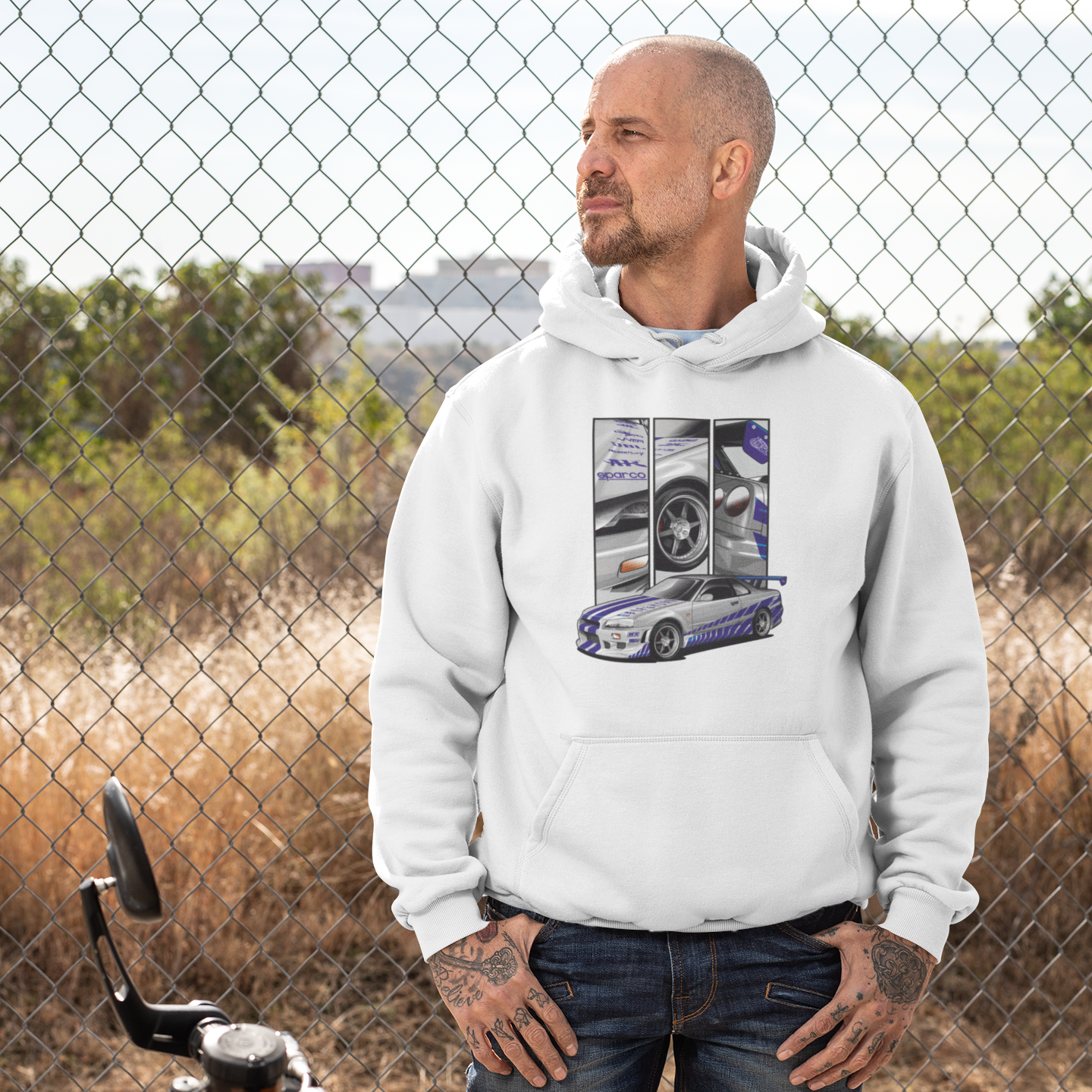 Nissan Skyline R34 Hoodie – Brian O’Conner by ChromeCars®