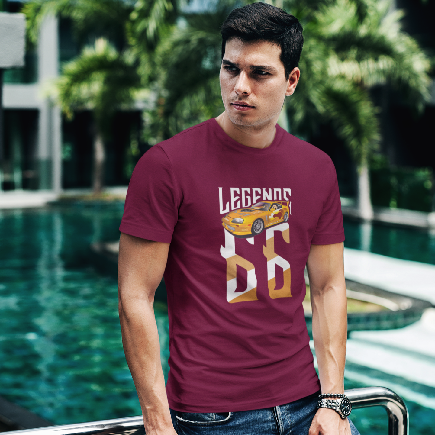 LEGENDS Slap Jack's Supra (men) - T-Shirt by ChromeCars®