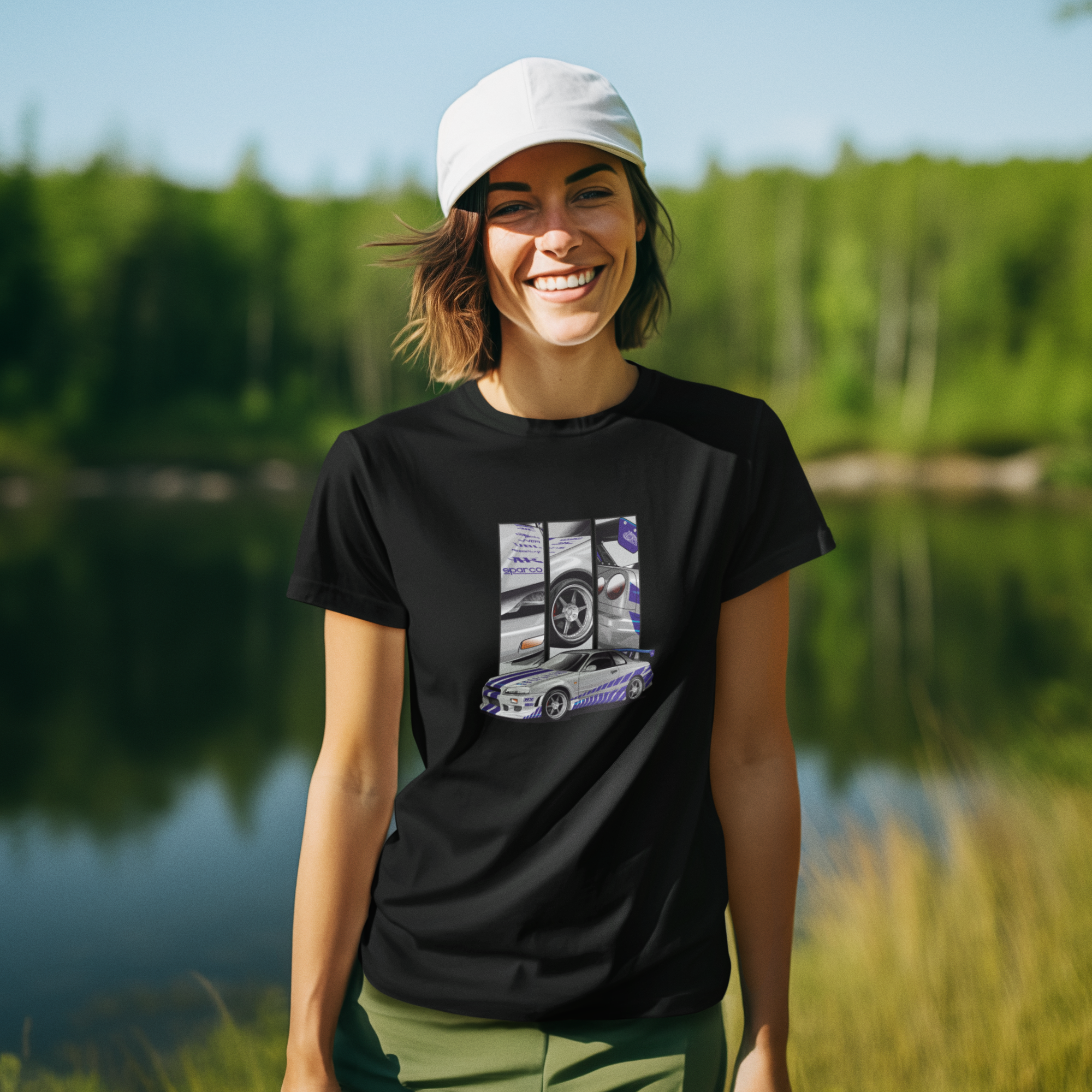 Brian's Skyline (women) - T-Shirt by ChromeCars®