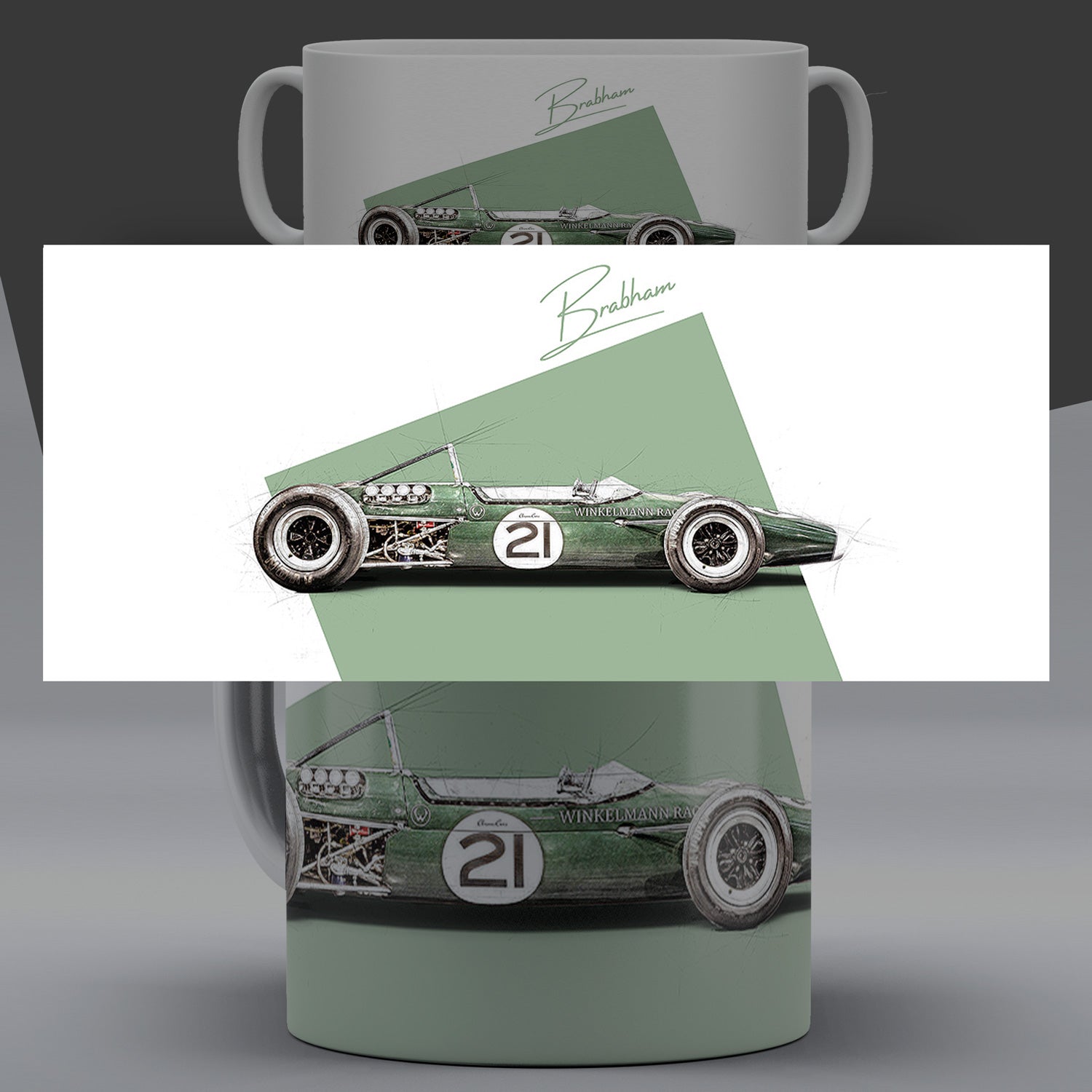 "Jochen Rindt Brabham BT-23" Tasse by ChromeCars®