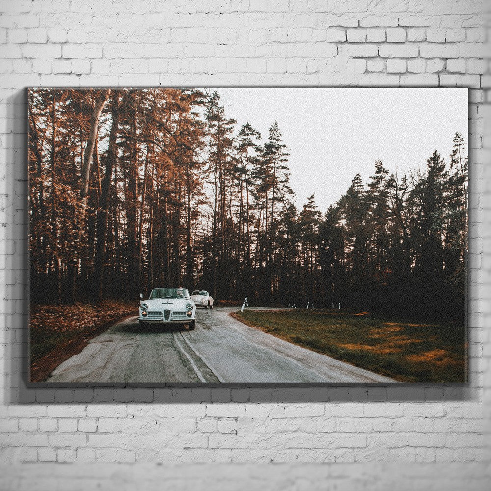 Alfa Romeo – Autumn Road als Wandmotiv