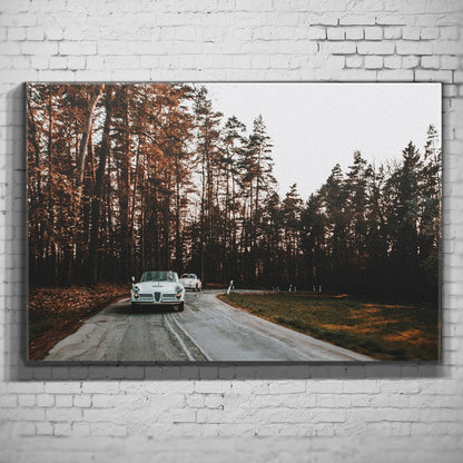 Alfa Romeo – Autumn Road als Wandmotiv