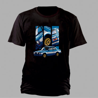 Brian’s Escort – Detail Triptych auf einem T-Shirt