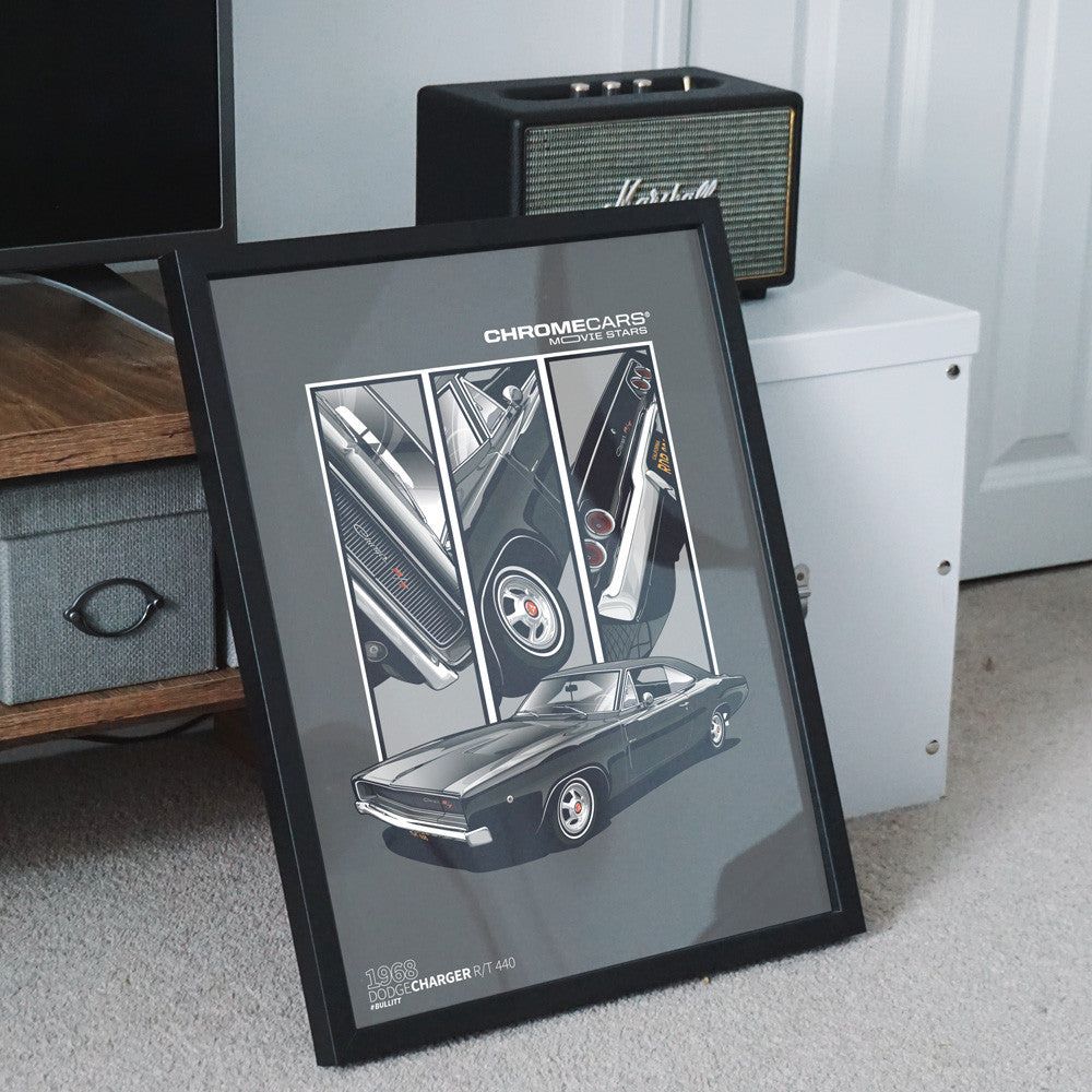 Bullitt Charger – Detail Triptych als Poster