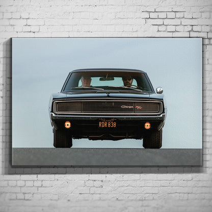 Bullitt Charger – Rear Portrait als Wandmotiv